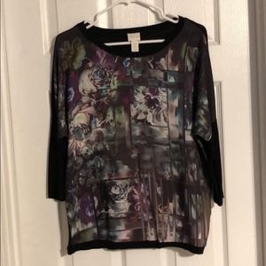 Chico’s top nice front pattern